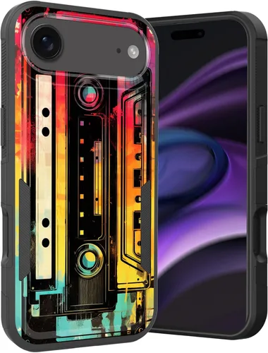 Vista 277 de Funda para iPhone Air, doble capa híbrida resistente resistente a prueba de golpes de policarbonato duro + funda protectora de silicona suave