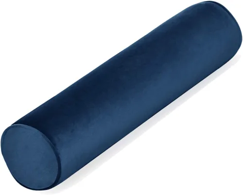 Vista 26 de Tinbolunce Almohada enrollable de espuma viscoelástica para rodilla/pierna/cuello - Cojín cilíndrico de luna llena/almohada cilíndrica redonda