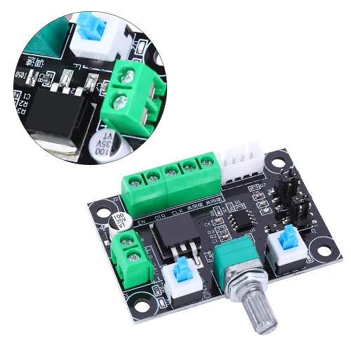 Vista 6 de Controlador de accionamiento de motor paso a paso, placa de control de velocidad PWM alta módulo generador de pulso para impresora CNC 3D robótica