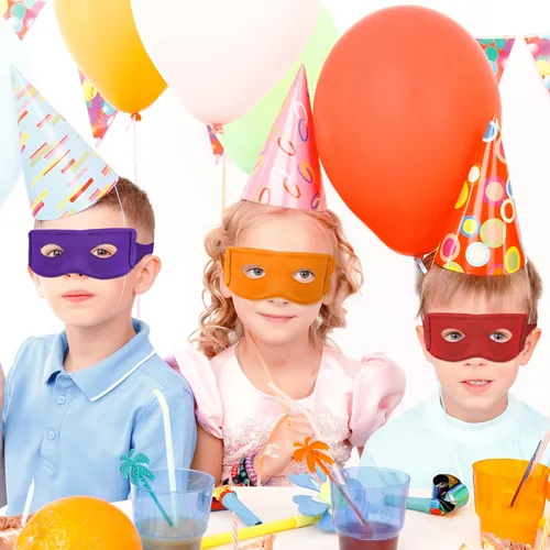 Vista 7 de BOXOB 4 máscaras de ojos para decoración de fiesta de tortugas