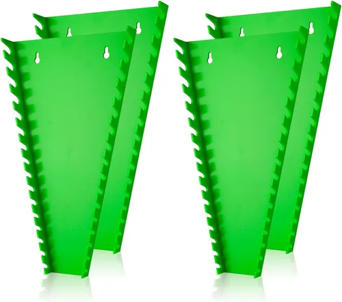 Vista 16 de ALOANES Organizador de llaves de plástico ABS de 64 ranuras, organizador de llaves colgantes estándar para caja de herramientas y pared, compatible