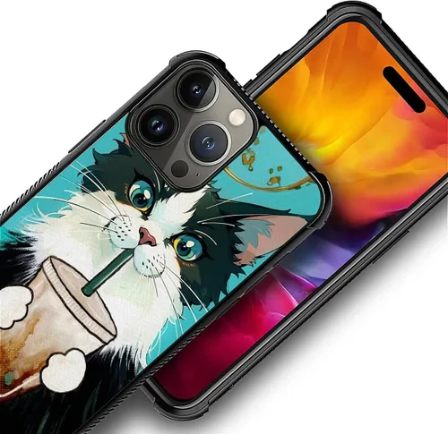Vista 346 de Funda compatible con iPhone 15, diseño de elefantes africanos, diseño increíble a prueba de golpes, antiarañazos, carcasa trasera de policarbonato
