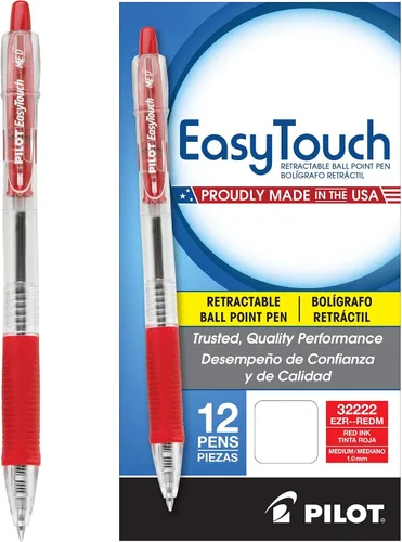 Vista 3 de Bolígrafo retráctil de punta media EasyTouch (32241), de Pilot, Negro