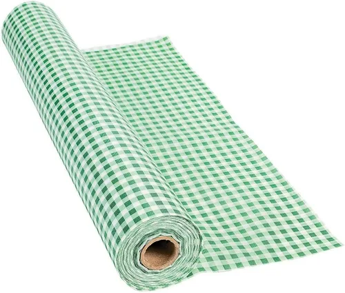 Vista 9 de Fun Express Rollo desechable de plástico a cuadros para manteles de fiesta, mantel azul y blanco para celebraciones de Oktoberfest, picnic
