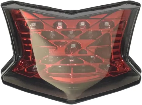 Vista 10 de Luz trasera trasera intermitentes de freno Luz LED integrada para Kawasaki Z650 Z900 Ninja 650 2017 2018 2019 2020 2021 (cromo)