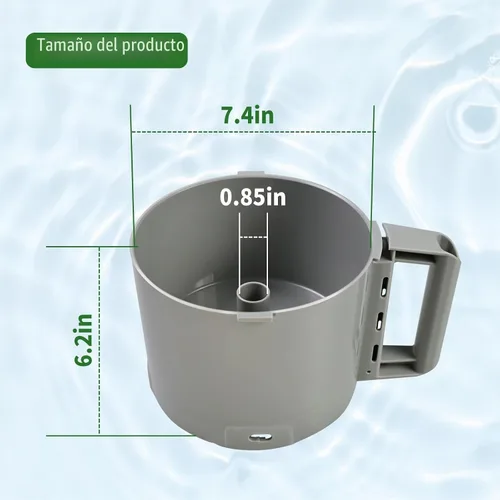 Vista 5 de 112204S - Procesador de alimentos gris Bowl de 3 cuartos de galón compatible con Robot Coupe R2 3L Gb,R2 DICE, R2 Dice, R2B, R2N