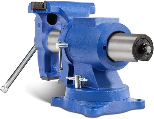 Vista 9 de Forward HY-DT150B-6IN - Tornillo de banco resistente con base giratoria de 360 grados y cabeza con yunque (6 pulgadas)