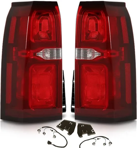 Vista 16 de PIT66 Luces traseras compatibles con Chevy Silverado 1500 2500 HD 2016-2019, compatibles con GMC Sierra 3500 HD 2016-2019, lámparas de freno