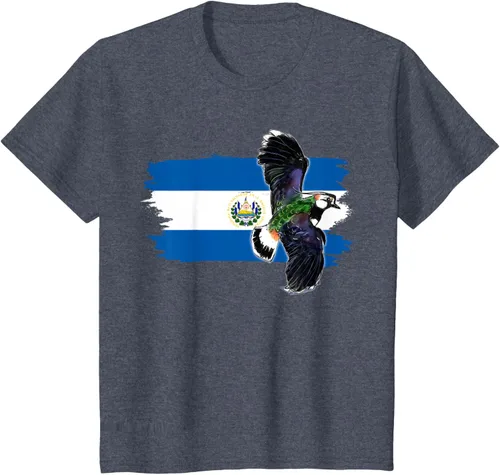 Vista 54 de Camiseta con la bandera de El Salvador, mapa de El Salvador, camiseta de Salvador para mujer, Negro
