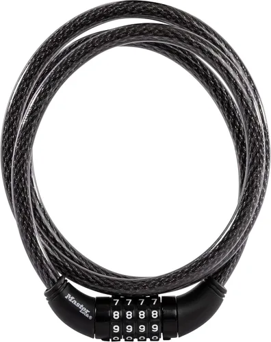 Vista 11 de Master Lock Cable de bloqueo de bicicleta con combinación Negro, 8143D