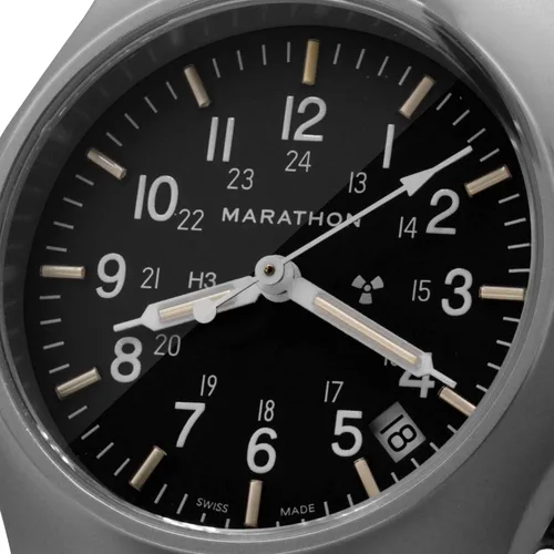 Vista 2 de MARATHON Reloj de pulsera de campo de cuarzo de uso general (GPQ) con fecha, tritio, WW194015