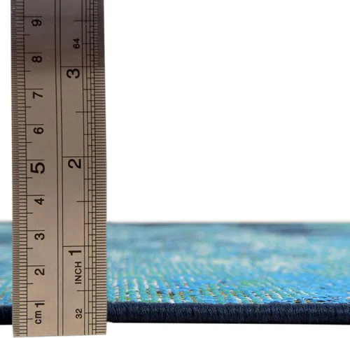 Vista 3 de Unique Loom Outdoor Coastal Collection - Alfombra rectangular de 2 x 3 pies 1 pulgada, multicolor y marfil