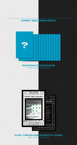 Vista 4 de TREASURE [THE FIRST STEP : CHAPTER THREE] 3rd Single Album [ BLACK ] VER. 1p CD+1p Photo Book+3p Photo Card+1p Sticker+1p Mark+TRACKING CODE K-POP