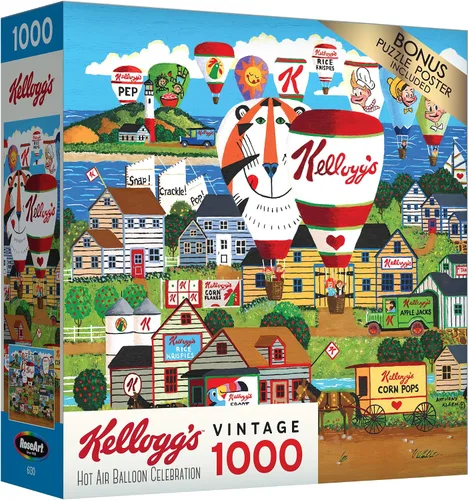 Vista 14 de RoseArt - Kellogg's - Anuncios de cereales - Rompecabezas de 1000 piezas para adultos