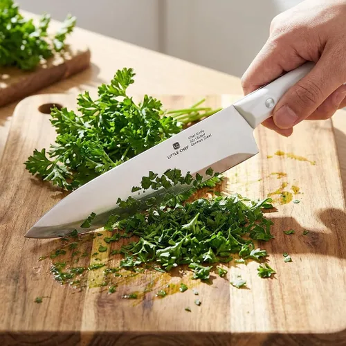 Vista 9 de 3PCS Chef Knife, Ultra Sharp Kitchen Knife, High Carbon Stainless Steel Chef knife set (Pack of 2)