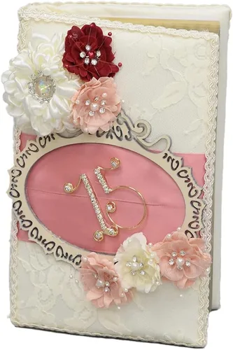 Vista 7 de A&C Quinceañeras and More Accesorios Juego de membrillo Sweet Sixteen Accessories Quinceañera bible Quinceañera Tosting Set 194 (álbum)