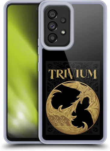 Vista 9 de Head Case Designs Officially Licensed Trivium Big Dragon Graphics Gel Case [Military Grade Protection] Compatible with Samsung Galaxy A53 5G (2022)
