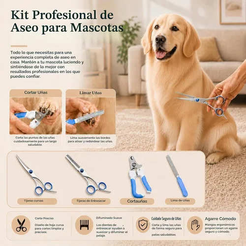 Vista 7 de Aspiradora de aseo para perros, kit de aseo para mascotas con aspiradora