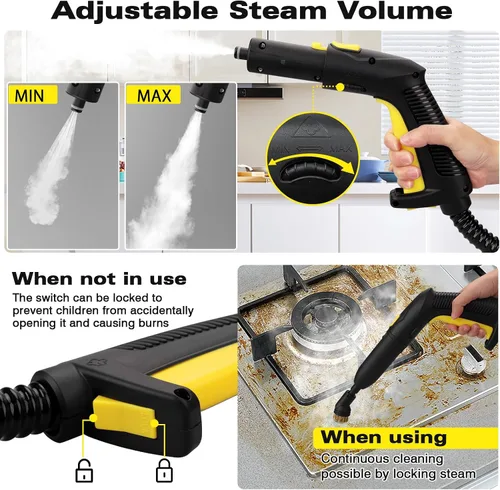 Vista 4 de TVD 5 Bar 320°F Steam Cleaner for Home, Bathroom, Kitchen, Floor & Grout