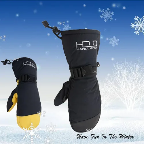 Vista 6 de HANDLANDY Guantes de esquí impermeables de invierno para hombres y mujeres, 3M Thinsulate resistentes al viento, guantes de nieve cálidos, guantes
