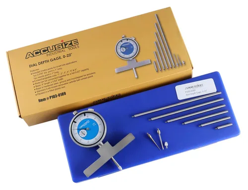 Vista 11 de Accusize Industrial Tools - Medidor de profundidad digital electrónico de 0-55.9 cm, en pulgadas/métrico/fraccional, con 2 puntos extra