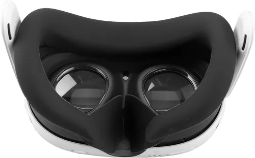 Vista 7 de OOAVR Controller Grips Cover for Oculus Quest 3,VR Silicone Face Pad,Lens Protection Cover,Thumbstick Covers(4pcs SetBlack)