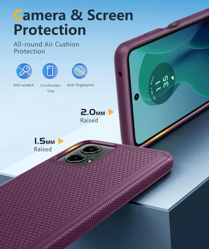 Vista 665 de FNTCASE Funda para iPhone 17 Pro: Fundas delgadas translúcidas de color azul claro compatibles con MagSafe, protección completa de la cámara