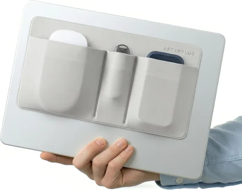 Vista 10 de Soporte para mouse y disco duro de 3 bolsillos para computadora Negro