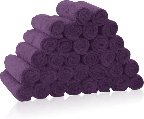 Vista 21 de Paquete de 16 toallitas para bebé - 10x10 pulgadas, vellón de coral - Paños de lavado extra absorbentes y suaves para recién nacidos, bebés y niños