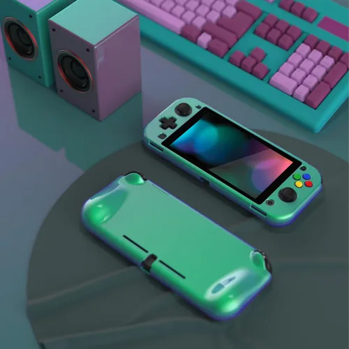 Vista 22 de PlayVital ZealProtect Protective Case for Nintendo Switch Lite, Ergomomic Grip Hard Cover - Durable Shock-absorbent Shock-Absorption Anti-Scratch