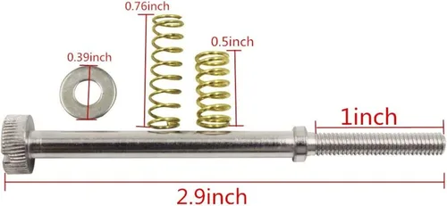 Vista 2 de Reemplazo del kit de reconstrucción de bujías de tornillo inactivo para carburador estilo mariposa CV acero inoxidable reemplaza 27006-88