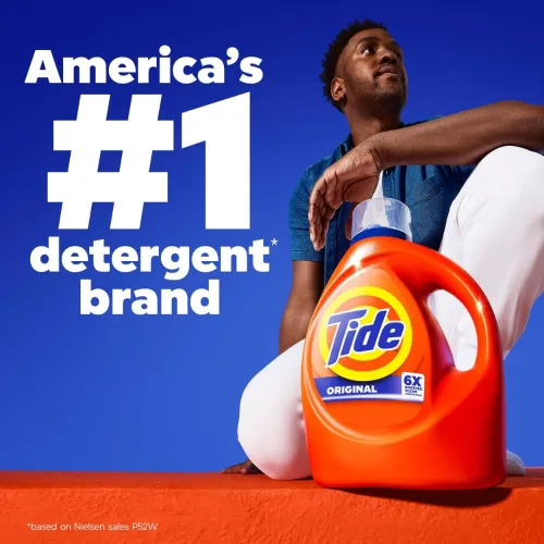 Vista 11 de Tide Jabón líquido, detergente para ropa, alta eficiencia, aroma original, 64 cargas