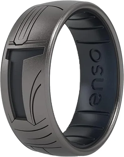 Vista 22 de Enso Rings Anillo de boda de silicona – Diseños grabados de Star Wars – Ajuste cómodo – Hecho en Estados Unidos – Ideal para uso activo