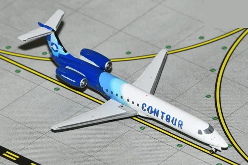 Vista 2 de GeminiJets GJVTE2188 Contour Airlines Embraer ERJ-145LR N12552; Escala 1:400