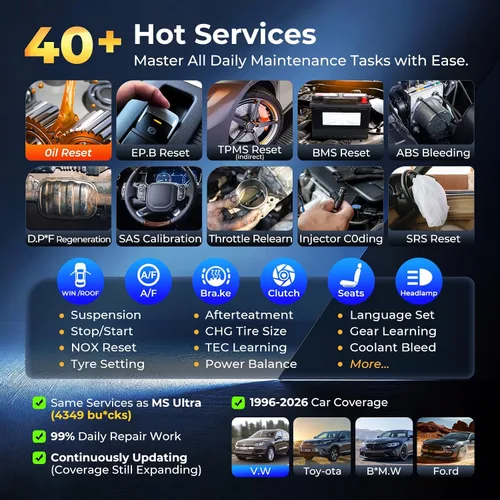 Vista 4 de Autel Escáner MP900, herramienta de escaneo de diagnóstico bidireccional con codificación ECU, misma función que MS906MAX MS906 PRO, actualización