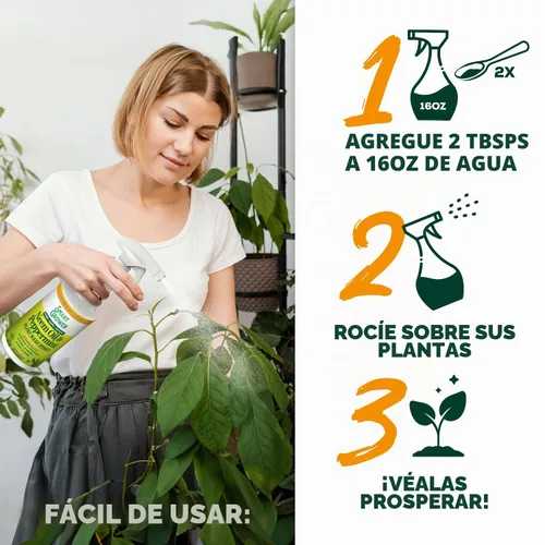 Vista 3 de Aerosol de aceite de neem para plantas con aceite de menta, para plantas de interior y exterior, jardines y plantas de interior, recambio