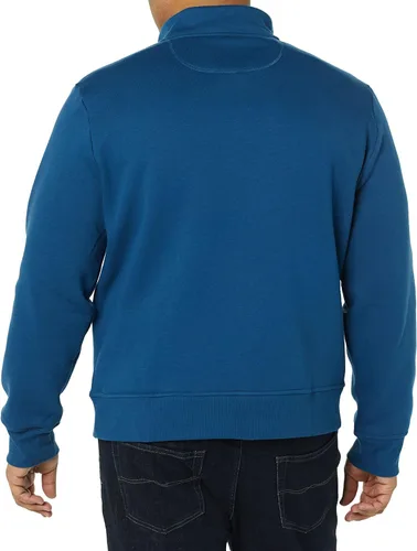 Vista 5 de Tienda Essentials - Sudadera de vellón, cuarto de cremallera y manga larga para hombre