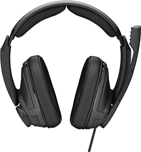 Vista 4 de EPOS I Sennheiser GSP 302 - Auriculares para juegos con micrófono de cancelación de ruido, abatibles para silenciar, cómodas almohadillas de espuma