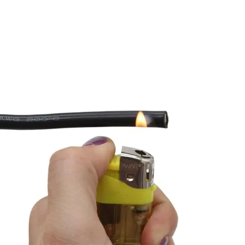 Vista 2 de Cable eléctrico resistente al calor de 3.3 ft, cable de silicona ultra suave, línea de cobre flexible de alta temperatura, 11, 10, 8, 7, 6, AWG