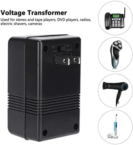Vista 4 de PT-S12 Convertidor de voltaje de alimentación AC 100V-120V a 220V-240V Transformador elevador 50/60Hz para 100 equipos electrónicos