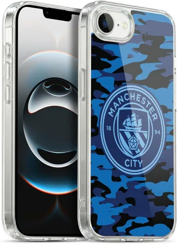 Vista 38 de Head Case Designs Funda de gel con licencia oficial del Manchester City Man City FC Blue Moon Badge Camou [protección de grado militar] compatible