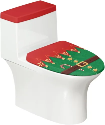 Vista 49 de Funda de asiento de inodoro de mármol blanco dorado para baño, cubierta de tapa de tanque de inodoro suave, 2 piezas, fundas de inodoro con tela
