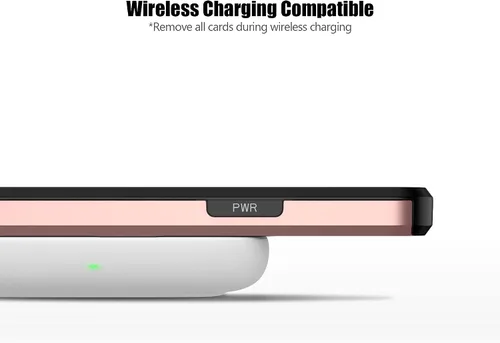 Vista 29 de Nvollnoe - Funda para iPhone 14 con tarjetero [tienda de 5 tarjetas] Negro - Almacenamiento más grande