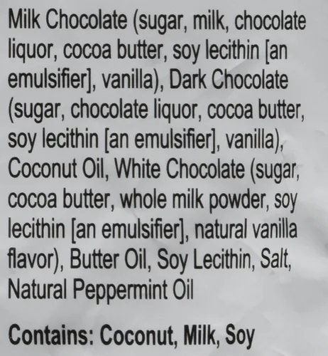 Vista 3 de Cremas de trufa de chocolate con leche doble de menta - Dilettante 24oz