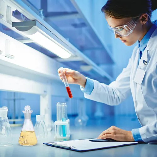 Vista 4 de UPKOCH Frasco Erlenmeyer de vidrio de 8.5 fl oz de boca estrecha transparente Erlenmeyer graduado frasco cónico con tapón para experimento