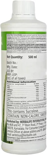 Vista 3 de Herbalife HERBALIFE - Pinta concentrada de aloe a base de hierbas: sabor a arándano, 16 onzas líquidas (16.0 fl oz) para la salud digestiva con aloe