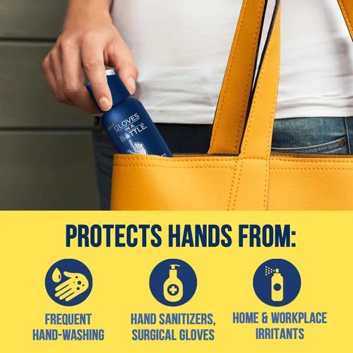 Vista 6 de Loción de Manos Gloves In A Bottle para Enfermeras – Mejor Crema de Manos de Viaje para Manos Secas y Agrietadas, Alivio del Eczema y Psoriasis