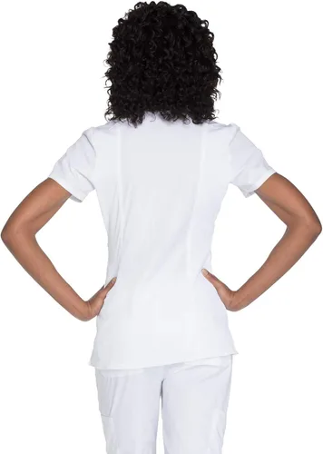 Vista 2 de Cherokee Women's Workwear Originals Mock Wrap Scrubs Shirt