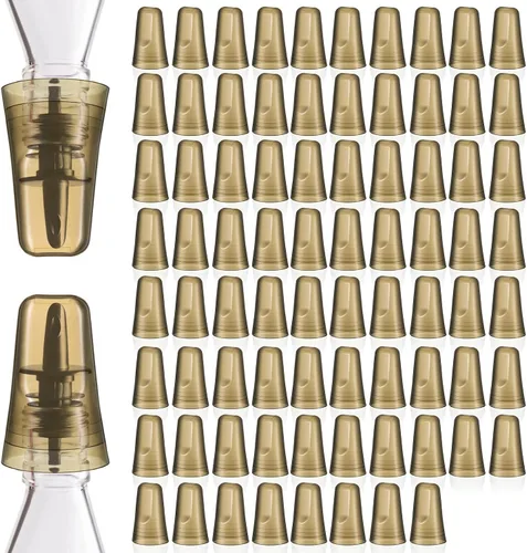 Vista 19 de Chengu 24 fundas para botellas de licor, cubiertas de boquilla para botellas, dispensador universal de vertido, tapas de boquilla de goma
