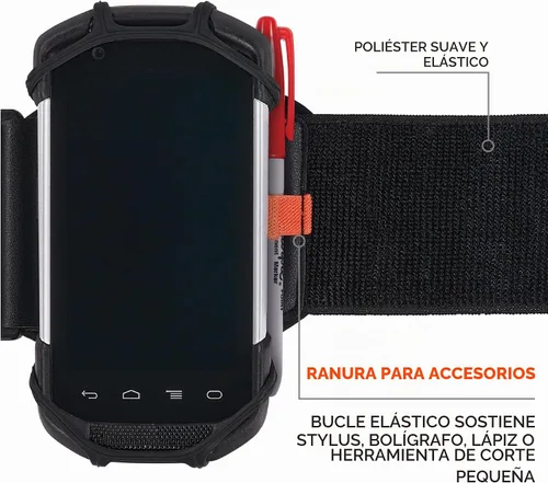 Vista 7 de Ergodyne Squids 5545 - Brazalete para escáner de pulsera, ajustable para teléfonos, escáneres, computadoras móviles, PDA
